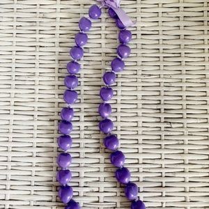 Lavender or Retro Yellow Kukui Nut Vintage Lei